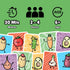 TADU 6+ 2-4 30 Potato Tomato Quick Card Game for Children and Adults Travel Game Board Game for Families Ages Players