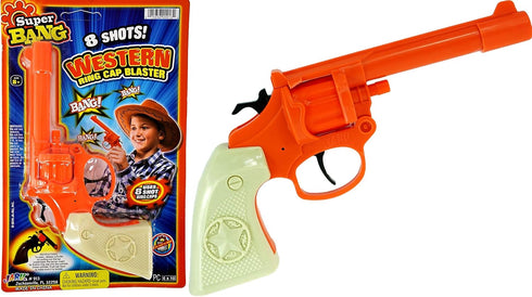 JA-RU Western Wild West Cap Gun Super Bang Action Bang Party Favors Supplies for Kids (1 Unit) 913-1A