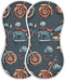 Mazeann Vintage Motorcycle Burp Cloths Baby Boys Girls Absorbent Soft Cotton Burping Cloths