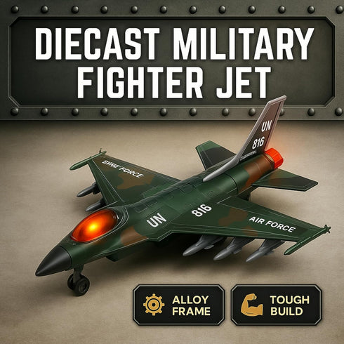 1:400 Pullback Diecast Fighter Jet Toy Military Falcon Replica Model - Scale Airplane Metal Alloy Aircraft Vehicle