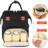 Diaper Bag Backpack Multi-Function Baby Bag with Large Capacity and Insulated Pockets Organizer Bag for Mom/Dad, Black