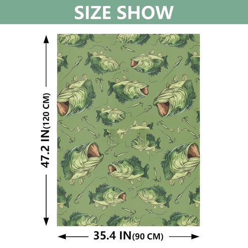 Dalzium Green Tuna Fish and Bait Car Seat Cover Baby, Carseat Canopy Cover for Girl Boy, Breathable Baby Carrier Cover