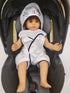 Set 6-12 Baby Hooded Bath Towel and Washcloth for Infants, Boys and Girls Months (Daddy's Sailor)