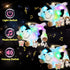 Hopearl LED Musical Stuffed Cow Playset, Singing Plush Toy with 3 Baby Cows, Adjustable Volume Lullaby.