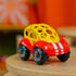 1 Pack, 3 Oball Easy Grasp Rattle & Roll Buggie BPA-Free Push Car Infant Crawling Toy, Age Months and up, Red/Yellow