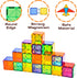 100 CuteTiger Magnetic Tiles, Magnet Tiles, Pcs Magnetic Building Blocks No Cars, Square Building Castle, Preschool