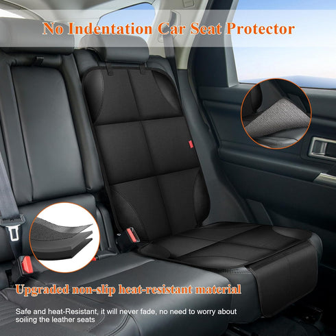 OCCKAI 600D Car Seat Protector, Carseat Seat Protectors with Thick Padding and Upgraded Non-Slip Backing, Waterproof