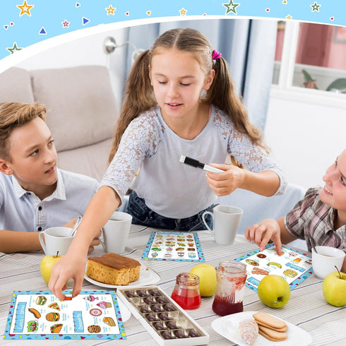 6 Set, 4 1 1 Pcs Play Restaurant Menus for Kids Pretend Restaurant Order Pad Food Menu Kitchen Diner Toy Pretend Menu