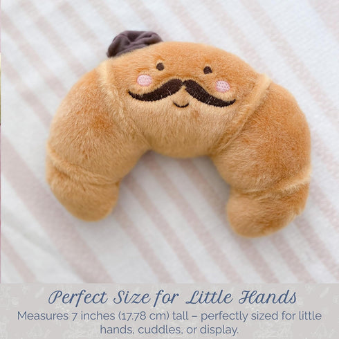 7-Inch MON AMI Croissant Food Plush Toy for Boys & Girls | Soft Bakery Stuffed Toy | Cute Playtime Companion | Kitchen