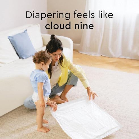 50 Count 23,6" 23,6" LILLYDOO Disposable Baby Changing Pads Liners x Super Soft, Without Perfumes & Lotions