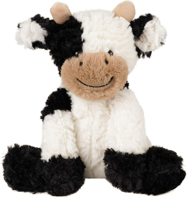 Hopearl 9'' Adorable Plush Cow Toy Floppy Dairy Cattle Soft Stuffed Animal Cute Birthday Gifts for Kids, Boys, Girls