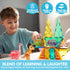 Set 50PCS 5 3-5 4-8, SYNCFUN Magnetic Building Tiles Dinosaur for Kids, Including Cute Dinosaurs, Educational STEM Toy