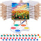 Crtiin Mini Watercolor Paint Set Gifts 4x4" Small Painting Kits Canvas with