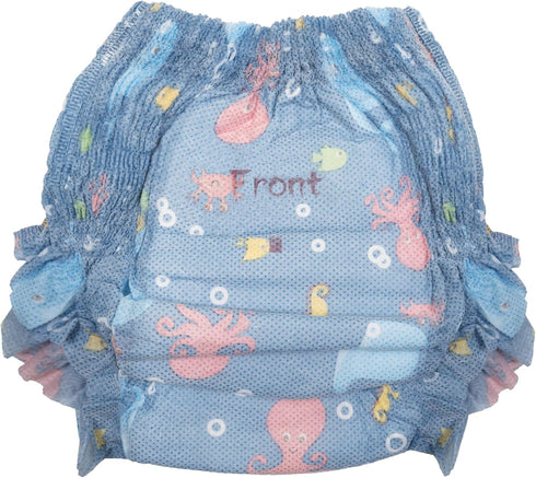 5 Pack (20-31 lbs) Nuby Swim Pants for Toddlers - - Toddler Swim Diapers with Stretchy Waistline, Tear-Away Sides