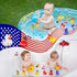 24 SCIONE Patriotic Rubber Ducks - Pcs Independence Day Novelty Funny Squeeze Baby Shower Bathtub Ducks for Fourth