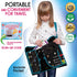 Waterproof Car Seat Tray for Toddler, Kids Travel Lap Desk with Storage for Road Trip Essentials, Black