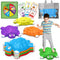 OCHIDO Stepping Stones for Kids, 6 Pcs Turtle Balance Stepping Stones for Coordination Skills, Ages 3-7