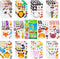 Make a Face Sticker Set for Kids, 42 Sheets with 12 Animals and 6 Dinosaur Stickers, Party Favor Supplies