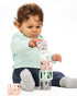 Malarkey Kids Stack N Chew - Mini Cubes Baby Chew Toy Monochrome - Develops Fine Motor Skills, Increases Grip Strength