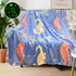Dinosaur Blanket for Boys, Personalized Glow in The Dark Baby Blankets, Toddler Blanket for Boys, Soft Fleece Throw,