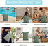CoolaPeach 2pcs Wet Bags Waterproof Reusable Wet Dry Bag with Two Zippered Pockets Travel Beach Pool Daycare Yoga Gym