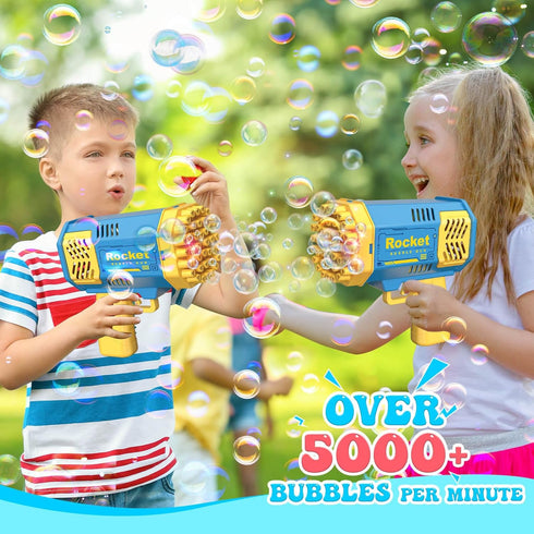 Toys for 3-8 Year Old Boys Girls, 2 Pack Bubble Machine for Kids with Bubble Solution, Birthday Toy