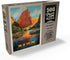 MyPuzzle Zion National Park: Vintage Poster, Virgin River Valley - Premium 500 Piece Jigsaw Puzzle for Adults