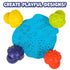 2 Set 4 Ready Learn Paint & Dough Mushroom Stampers - of Textures - Playdough Accessories - Easy-Grip Art Supplies