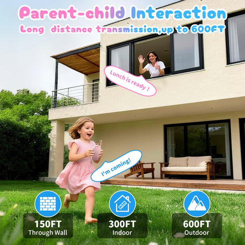 YUSSBCU 2 Pack 3-12 Upgraded Video Walkie Talkies for Kids, Rechargeable Voice/Video Call Kids Walkies Talkies, Toddler