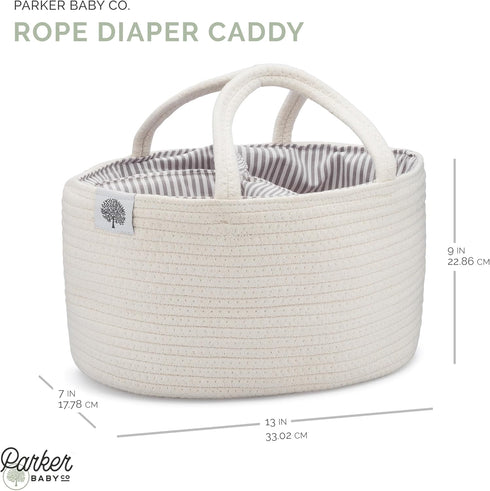 Portable Rope Diaper Caddy for Baby Essentials