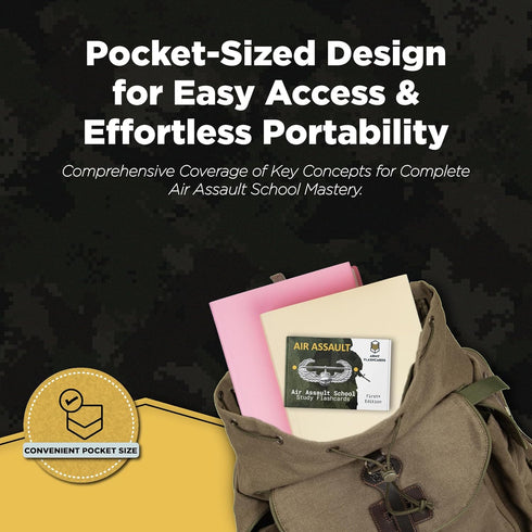 Army Flashcards - Air Assault School Study Flashcards, 100 Important Topics from AASLT School Handbook