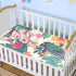 SyXIOP Summer 28" 52" Tropical Plants Cooling Baby Waterproof Crib Mattress Cover x Washable Bed Pads for Baby&Toddler