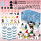 PasTard 12 Pack Build A Snowman Kit Large Quantity Ultralight Clay Big