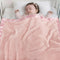 Pro Goleem Fleece Baby Blankets for Girls with 2 Inch Satin Trim,