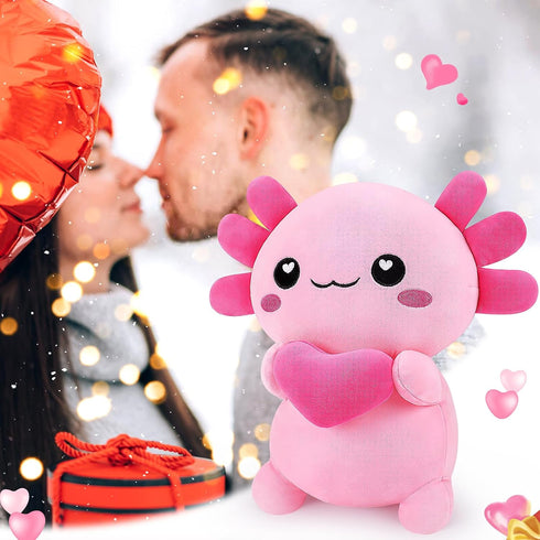 Toys,14 Achwishap Axolotl Plush,Axolotl Stuffed Animal Plush Salamander Plushie,Cute Plushies Soft Newt Plushy Kawaii
