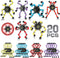 Charniol 20 Pcs Transformable Fidget Spinner Toys Funny Sensory Chain Robot Fidget Spinner