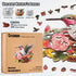 LEOGOR Wooden Puzzles for Adults - Glorious Hummingbird, 350 Piece Large Colorful Mosaic Wood Jigsaws