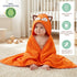 100% 3D Mother's Choice Organic Cotton Baby Hooded Towel Ultra-Soft & Absorbent Baby Bath Towels for Newborn