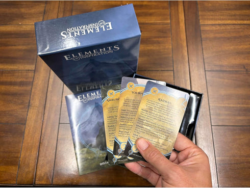 Boxed Set of 5e RPG Storytelling Cards: Elements of Inspiration, 420 Tarot Sized Cards for Tabletop & D&D