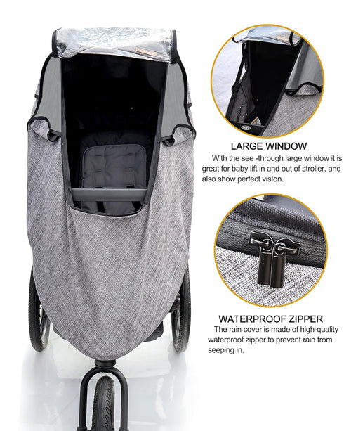 Youpinby Stroller Rain Cover,Universal Stroller Accessory,Waterproof,Windproof Protection,Protect from Dust Snow,Baby