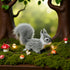 Calsgkspray 1pc Squirrel,12 cm Grey Mini Simulation Plush Mini Squirrel Stuffed Soft Animals Plush for Gift Home Decor
