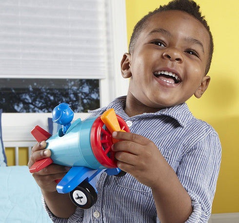 1-2-3 15 Learning Resources Build it! Car, Boat, Plane, Pieces