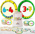 Active Learning Who’s Counting Game - 81 Oversized Number Cards for Addition Subtraction, Multiuse Games for Ages 3-5+