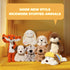 16.5 inches Stuffed Animals Adorable Dog Plush Toys Soft and Comfort Maltese Dog Plush Toy Gift for Kids, Beige/Grey