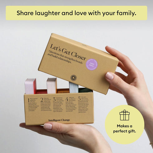 100 Intelligent Change Get Closer: Family Bonding Question Card Game, Conversation Starters with Fun Questions