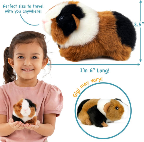 6 Inch TigerHart Gigi The Guinea Pig - Stuffed Animal Plush