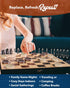 WE Games Wooden Checkers Pieces Only (1.06 inch), 24 Brown and Natural Stained with Storage Bag