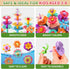 Garbo Star 148PCS 3 4 5 6 3 4 5 3-5 Flower Garden Building Toys for Year Old Girls, Educational Activity Preschool