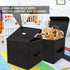 12inch Toy Storage Organizer Boxes for Kids, Vinyl Record Storage Holds Up to 90 Records, Collapsible Crate
