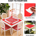 31.5" 31.5", Red Mahjong Mat x NonSlip NoiseReduction Table Cover for Mahjong, Poker, Cards, Dominoes & Board Games
